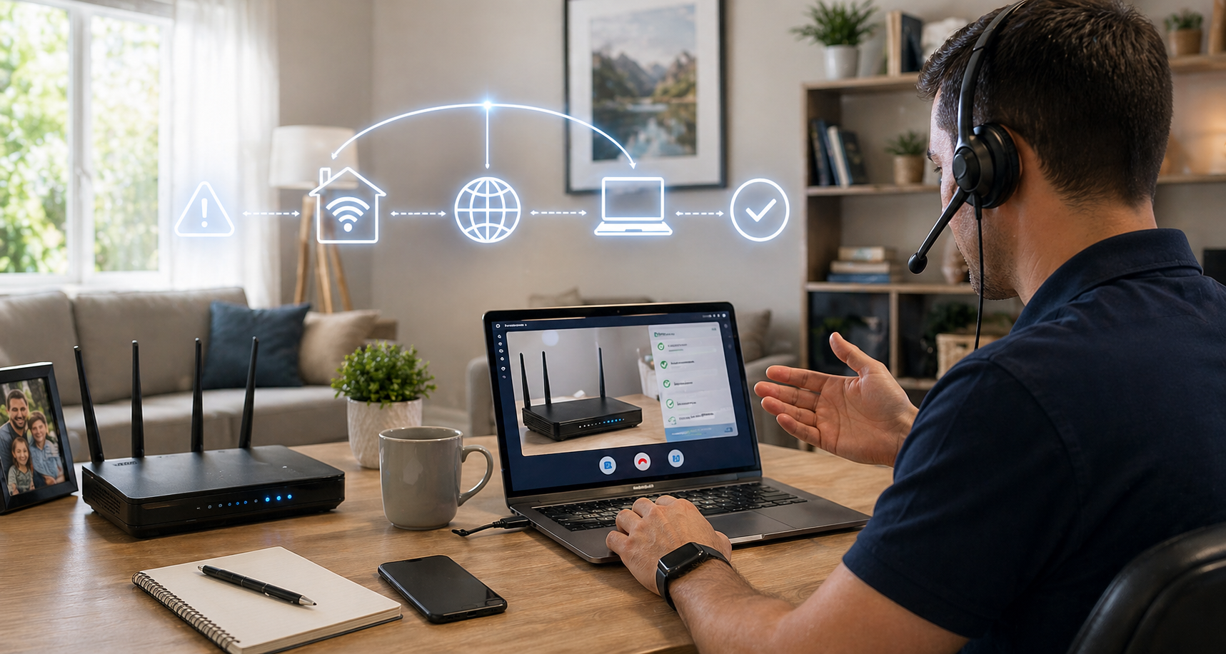Emergency network troubleshooting for home users